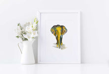 Load image into Gallery viewer, Elephant Watercolor Print