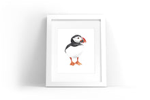 Load image into Gallery viewer, Puffin Watercolor Print