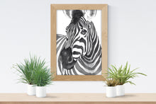 Load image into Gallery viewer, Zebra Watercolor Print