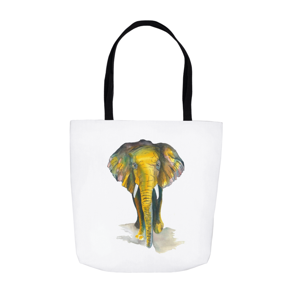 Elephant canvas 2025 tote bag
