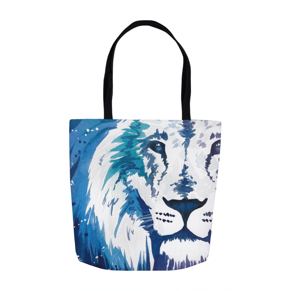 Blue Lion Tote Bag