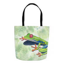 Load image into Gallery viewer, Red-Eyed Tree Frog Tote Bag