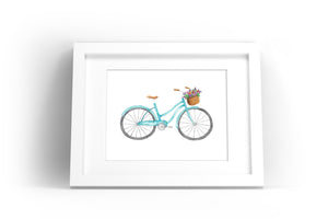 Bicycle Watercolor Print
