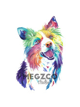 Load image into Gallery viewer, Border Collie Watercolor Print