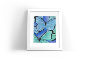 Butterflies Watercolor Print
