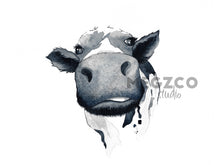 Load image into Gallery viewer, Cow Watercolor Print
