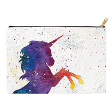 Load image into Gallery viewer, Galaxy Unicorn Zippered Pouch