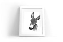 Load image into Gallery viewer, Donkey Watercolor Print