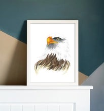Load image into Gallery viewer, Bald Eagle Watercolor Print