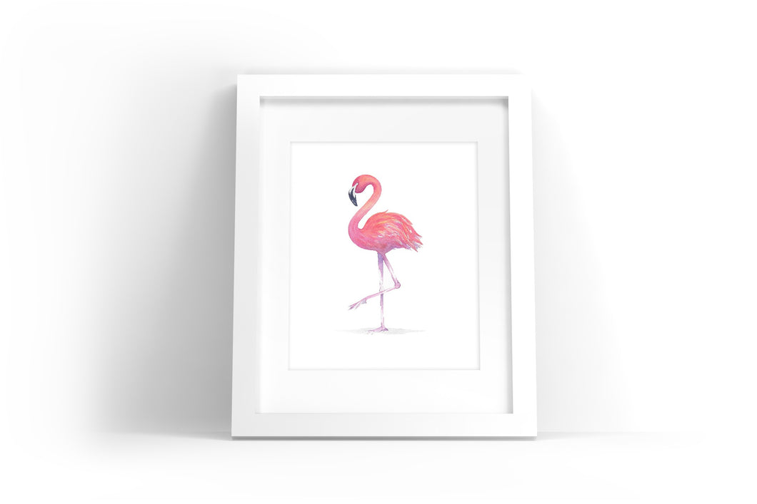 Flamingo Watercolor Print