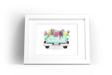 Load image into Gallery viewer, Flower Truck Watercolor Print