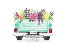 Load image into Gallery viewer, Flower Truck Watercolor Print