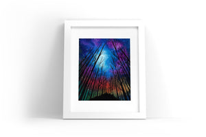 Northern Forest Watercolor Print
