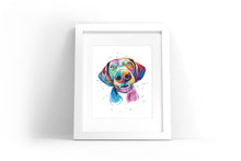 Load image into Gallery viewer, German Shorthair Pointer Watercolor Print