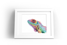 Load image into Gallery viewer, Iguana Watercolor Print
