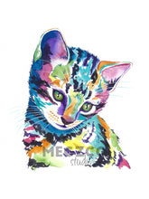 Load image into Gallery viewer, Kitten Watercolor Print