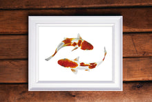 Load image into Gallery viewer, Koi Fish Watercolor Print
