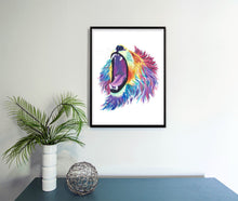 Load image into Gallery viewer, Lion Watercolor Print
