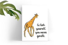 Load image into Gallery viewer, Giraffe Watercolor Print