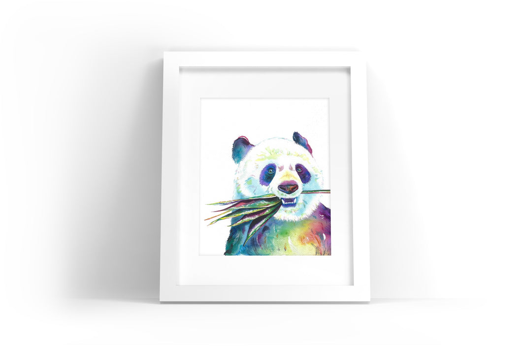 Panda Watercolor Print