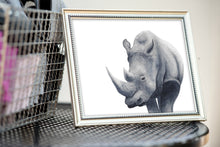 Load image into Gallery viewer, Rhino Watercolor Print