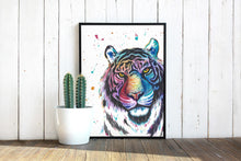 Load image into Gallery viewer, Tiger Watercolor Print