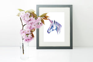 Unicorn Watercolor Print