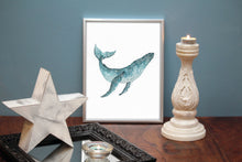 Load image into Gallery viewer, Humpback Whale Watercolor Print